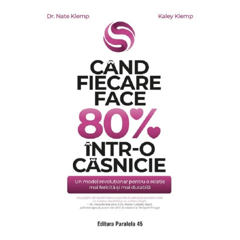 Când fiecare face 80% într-o căsnicie