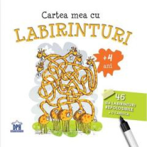 Cartea mea cu labirinturi - 46 de labirinturi refolosibile + o cariocă