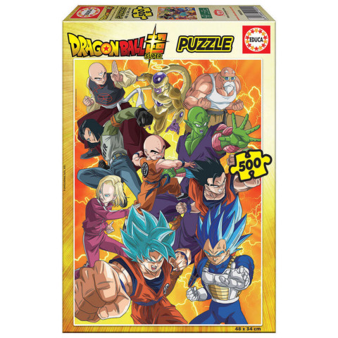 Puzzle Dragon Ball Super Educa 500 piese și lipici Fix