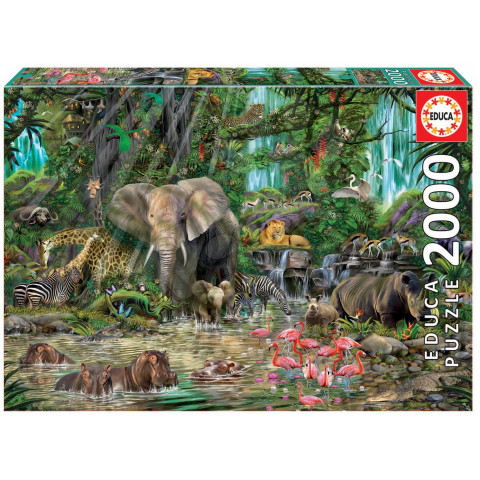 Puzzle African Jungle Educa 2000 de piese