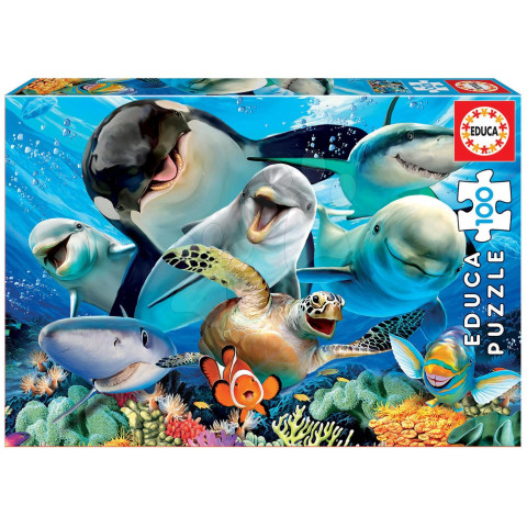 Puzzle Educa - Underwater Selfie, 100 piese