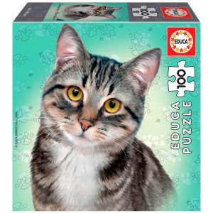 Puzzle Mini Box European Shorthair Educa 100 piese