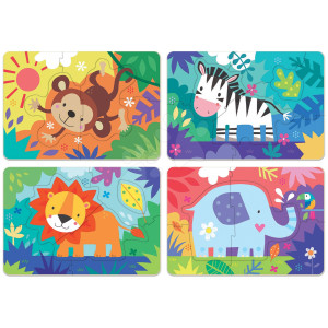 Puzzle pentru cei mici My Jungle Animals Progressive Educa animăluțe în junglă 5-6-7-8 piese