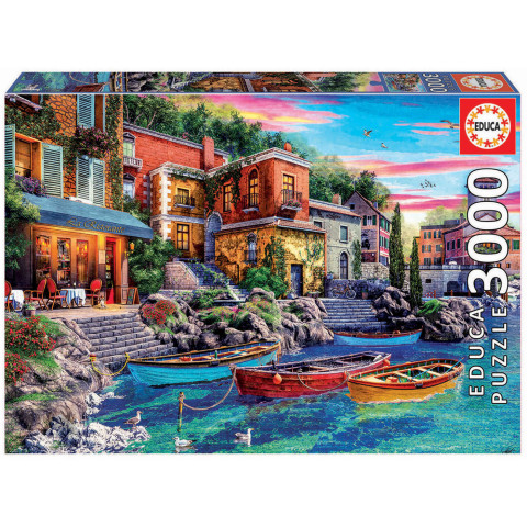 Puzzle Sunset in Como Educa 3000 piese