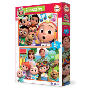 Educa, Puzzle CoComelon, 2 x 20 piese