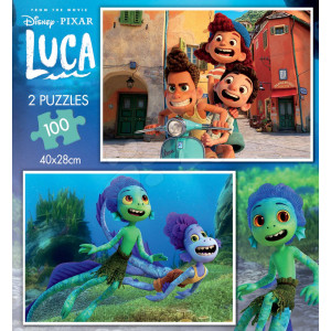 Puzzle Luca Disney Educa 2x100 piese de la 5 ani