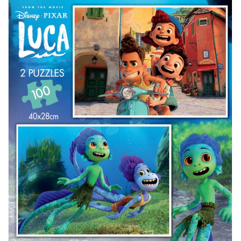 Puzzle Luca Disney Educa 2x100 piese de la 5 ani