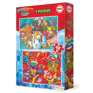 Puzzle Superthings Educa 2x48 piese de la 4 ani