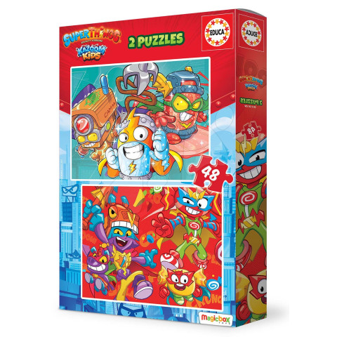 Puzzle Superthings Educa 2x48 piese de la 4 ani