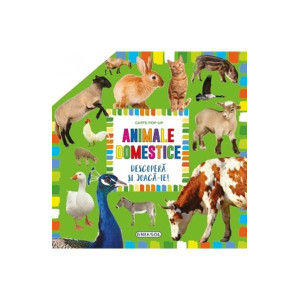 Carte pop-up: Animale domestice. Descoperă și joacă-te