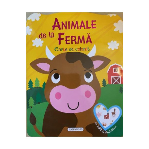 Animale de la fermă. Carte de colorat