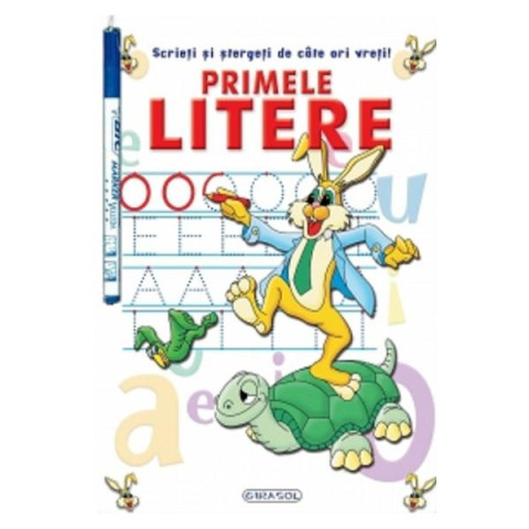 Primele litere. Scrieti si stergeti de cate ori vreti!
