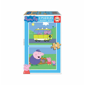 Puzzle 2x9 Piese Peppa Pig EDUCA