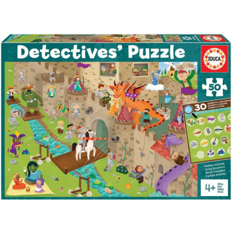 Puzzle castelul cavalerului Detectives Castle Educa caută 30 articole 50 piese