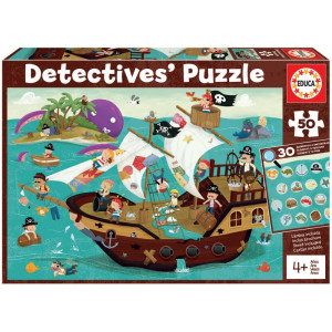 Puzzle nava piraților Detectives Pirates Boat Educa caută 30 articole 50 piese