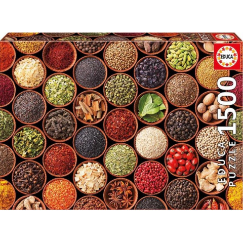 Puzzle Educa de 1500 piese - Ierburi și condimente