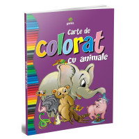 Carte de colorat cu animale