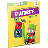 Carte de colorat și activități cu numere