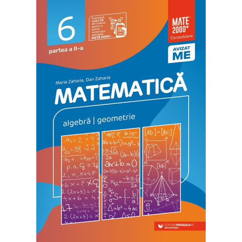 Matematică. Algebră, geometrie. Clasa a VI-a. Consolidare. Partea a II-a