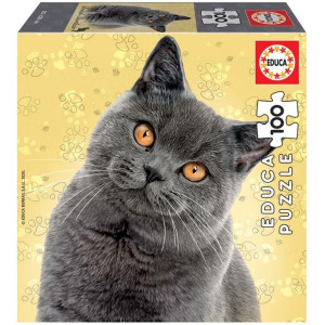 Puzzle 100 de piese - British Shorthair, Educa