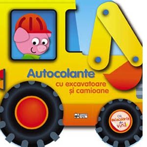 Autocolante cu excavatoare și camioane