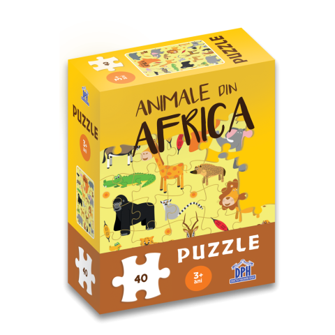 Animale din Africa: Puzzle