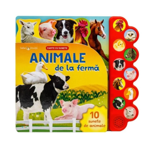 Bebe invata. Animale de la ferma. Carte cu sunete