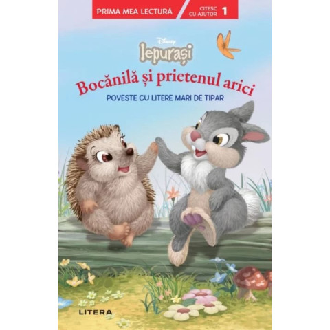 Disney. Iepurași. Bocanilă și prietenul arici. Poveste cu litere mari de tipar