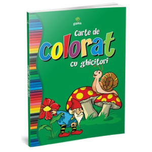 Carte de colorat cu ghicitori