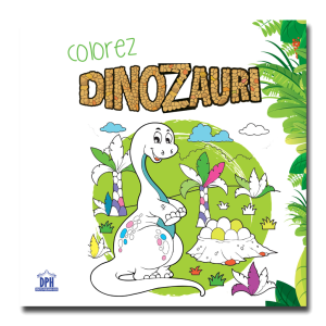 Colorez dinozauri - carte de colorat