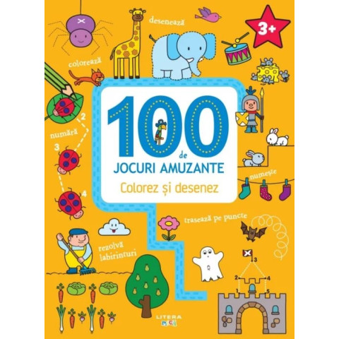 100 de jocuri amuzante. Învăț să desenez