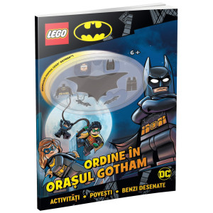 Ordine în orașul Gotham (carte de activități cu benzi desenate și minifigurină LEGO®)