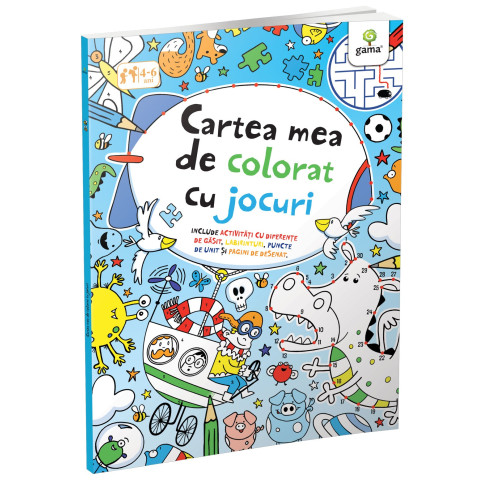 Cartea mea de colorat cu jocuri