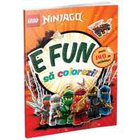 E fun să colorezi - Ninjago (carte de colorat cu abțibilduri)