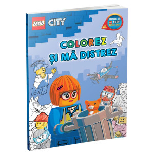 Colorez și mă distrez – Orașul LEGO (carte de colorat)
