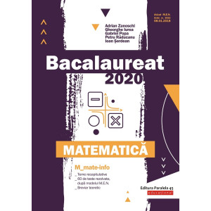 Bacalaureat 2020. Matematică M_Mate-Info