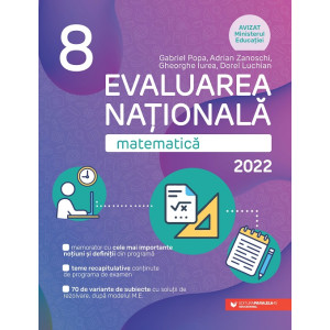Matematică. Evaluarea Naţională 2022. Clasa a VIII-a