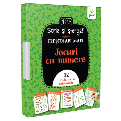 Jocuri cu numere • pentru preșcolari mari