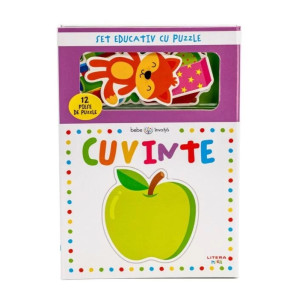 Bebe invata. Cuvinte. Set educativ cu puzzle