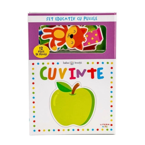 Bebe invata. Cuvinte. Set educativ cu puzzle