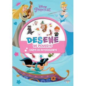 Disney. Prințese. Desene de poveste. Carte cu autocolante