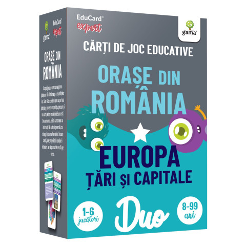 DuoCard - Orașe din România • Europa: Țări și capitale