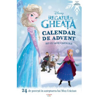 Disney. Regatul de gheață. Calendar de advent. Set cu 24 de cărticele