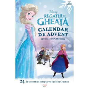 Disney. Regatul de gheață. Calendar de advent. Set cu 24 de cărticele