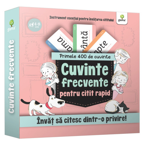 Kit Primele 400 de cuvinte frecvente de citit rapid