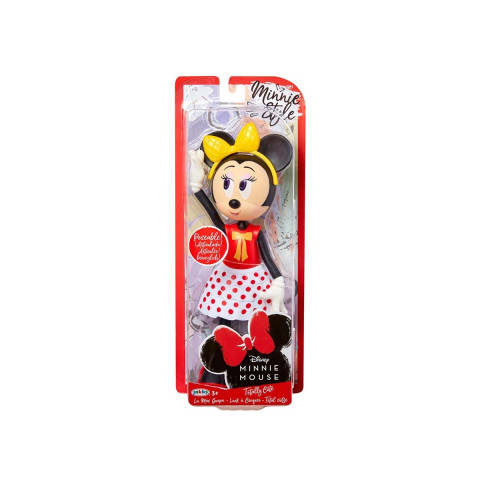 Papusă Minnie Mouse cu fundiță galbenă
