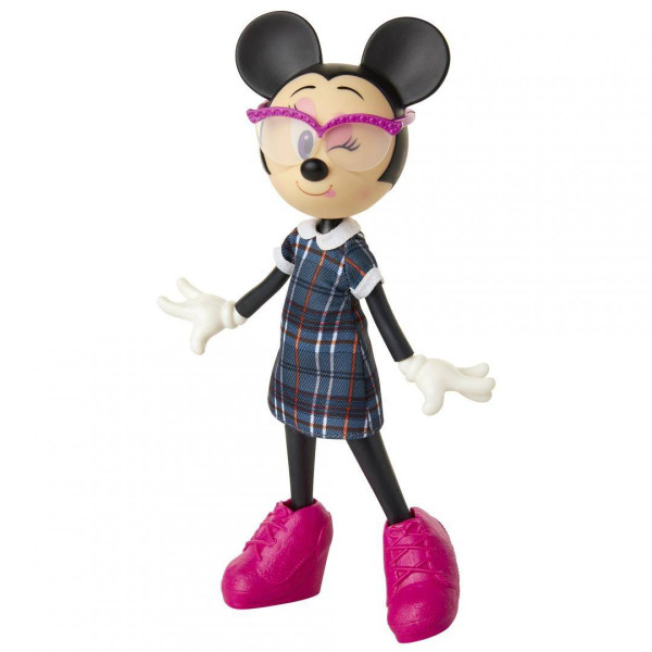Păpușă Minnie Mouse școlăriță, 24 cm