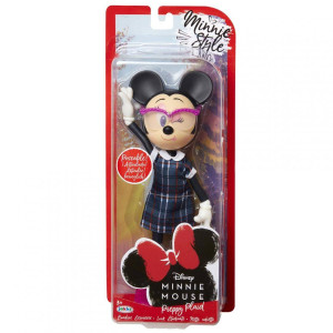 Păpușă Minnie Mouse școlăriță, 24 cm