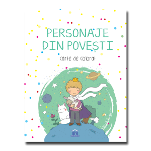 Personaje din povești - carte de colorat