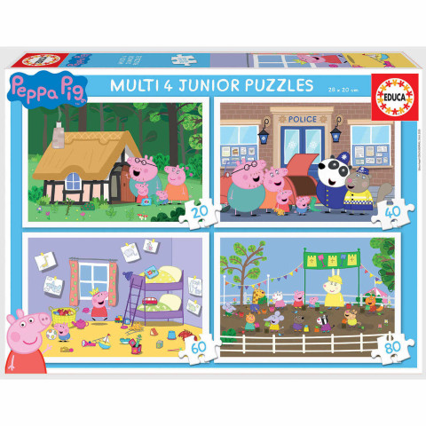 Puzzle Educa 4 in 1 - Peppa Pig